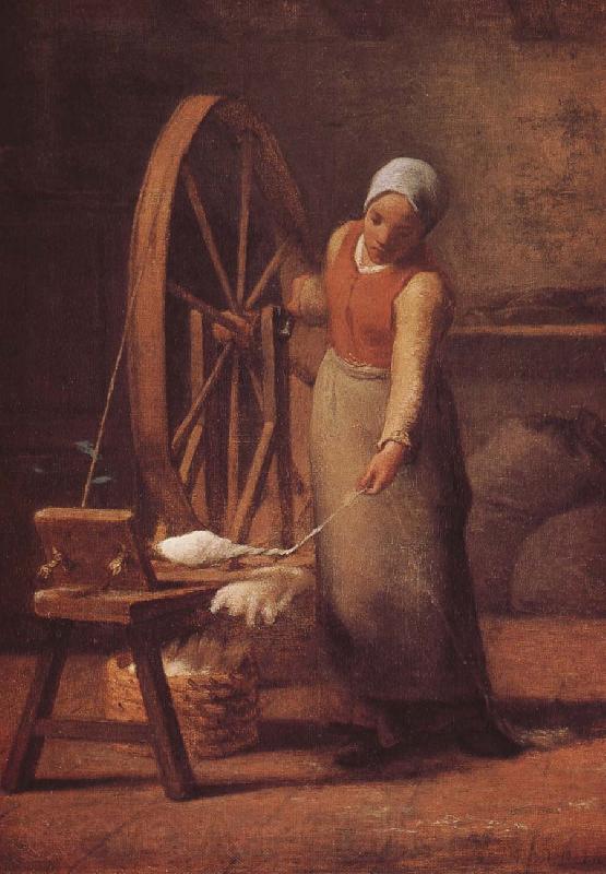 Jean Francois Millet The woman weaving the sweater Spain oil painting art